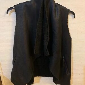 Michael Kors Black Vest Elegant Outerwear